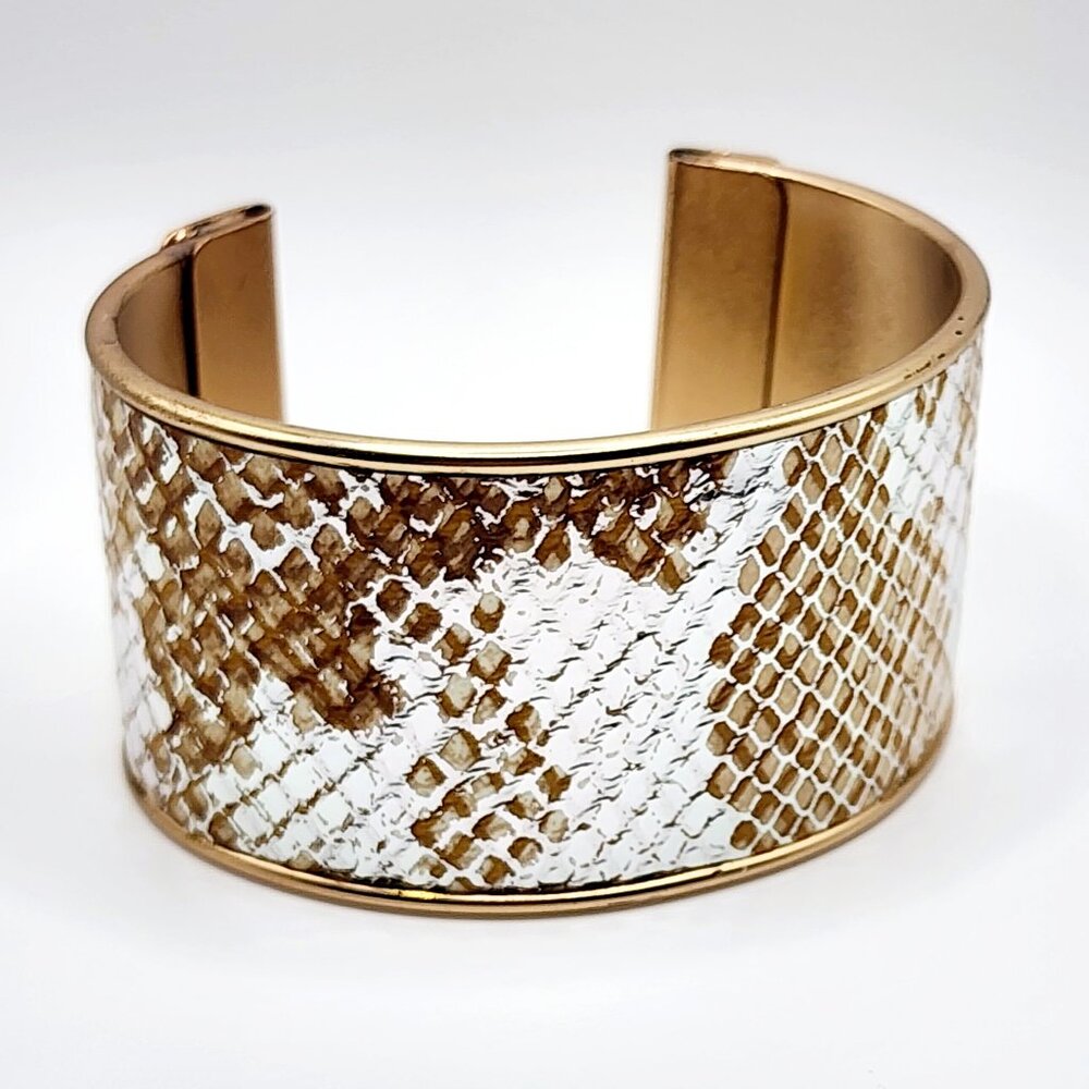 Patricia Nash Imitation Snakeskin Cuff Bracelet